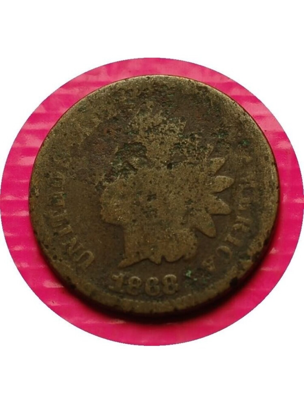 W421 1868 Indian Head Cent Penny 1c - Check Out Our Store 🔥🔥KEY TOUGH DATE🔥🔥